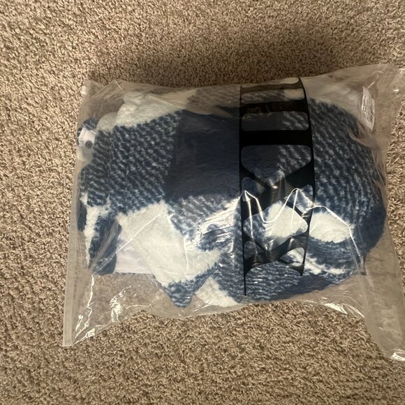 Crop Jacket XXIII ched sherpa tartan blue/white - Picture 3 of 7